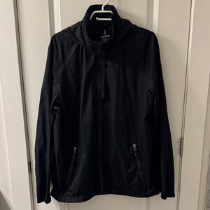 Elevate Men's Black Hooded Shell Lightweight Jacket